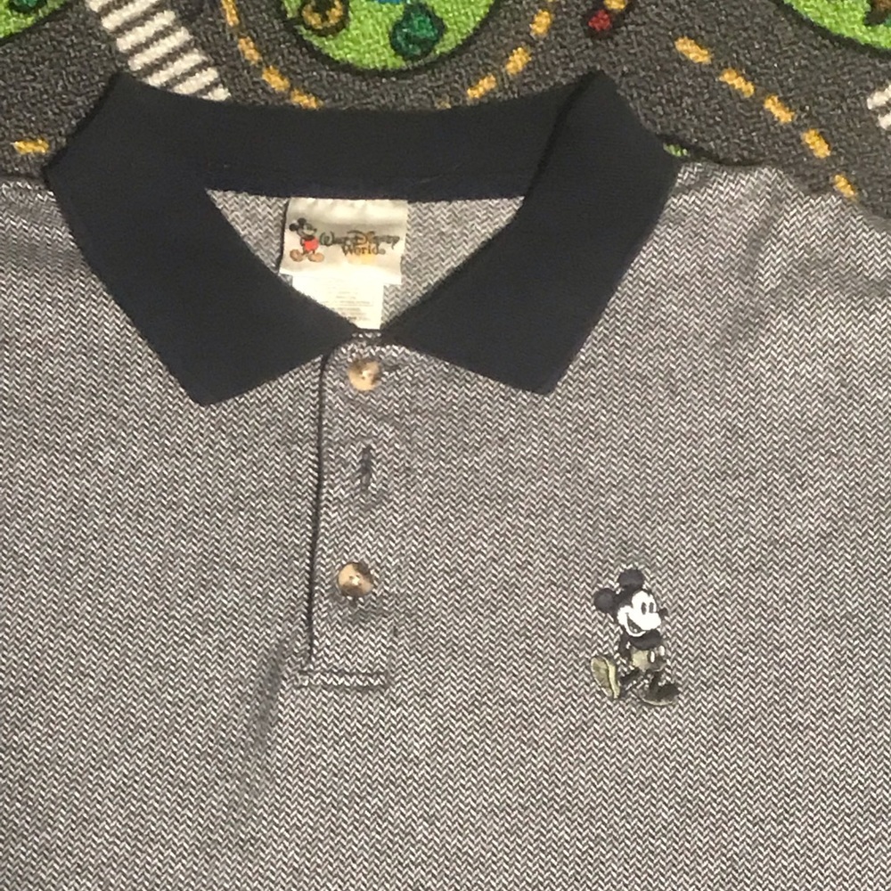 VTG RARE Walt Disney Mickey Mouse polo men’s XL